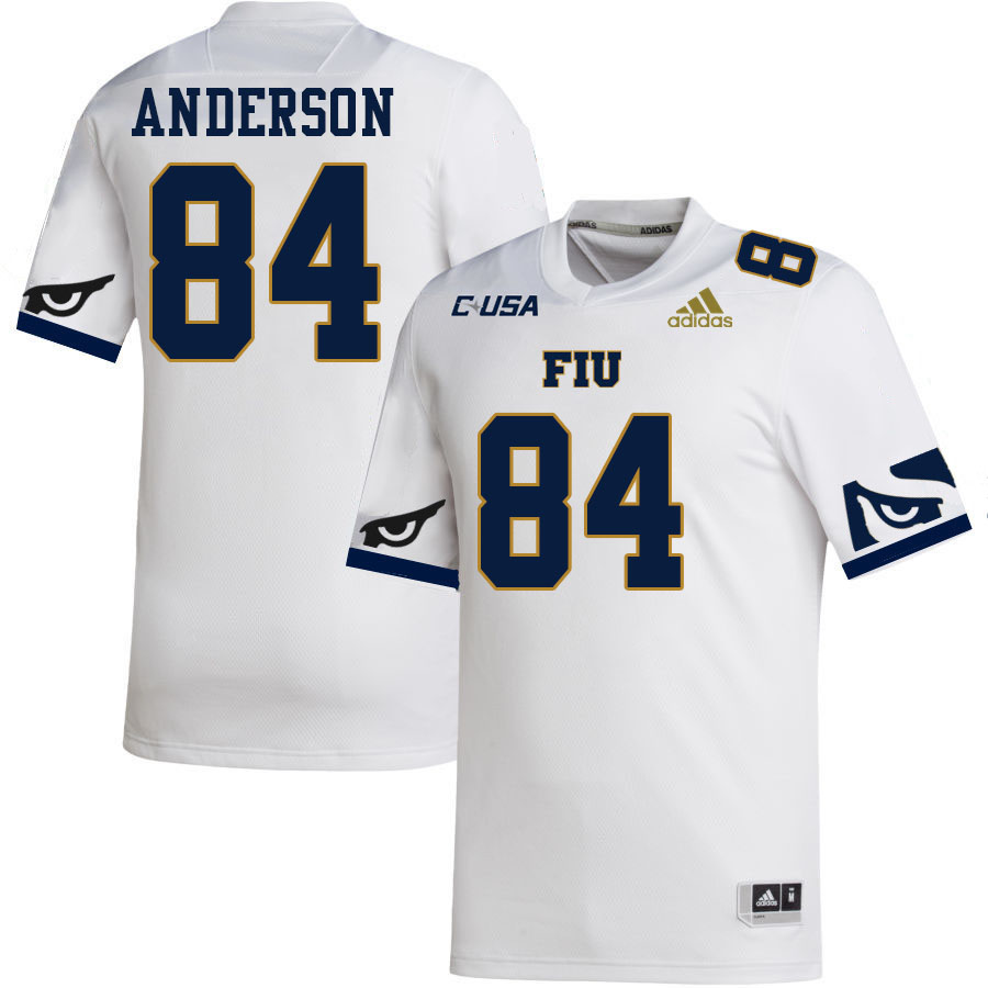 #84 Maguire Anderson FIU Jersey, Florida International University Panthers Football Jersey-White #84 Maguire Anderson FIU Jersey, Florida International University Panthers Football Jersey-White